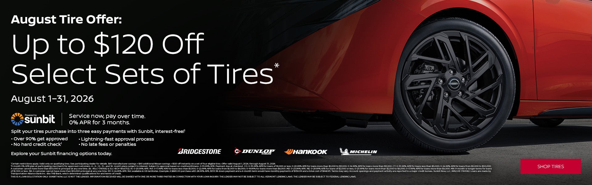 August Tire offer
